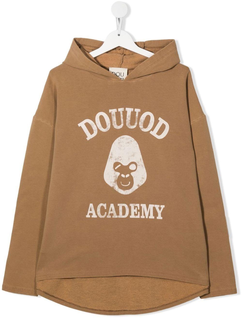Douuod Kids' Academy Sweatshirt In Marrone
