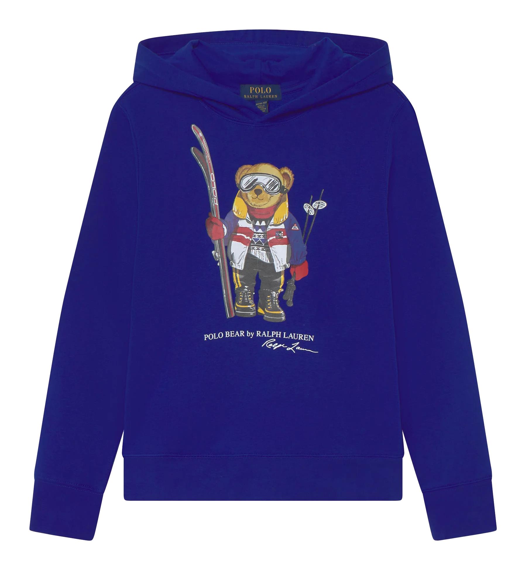 Ralph Lauren Kids' Sweatshirt With Hood And Logo In Blu