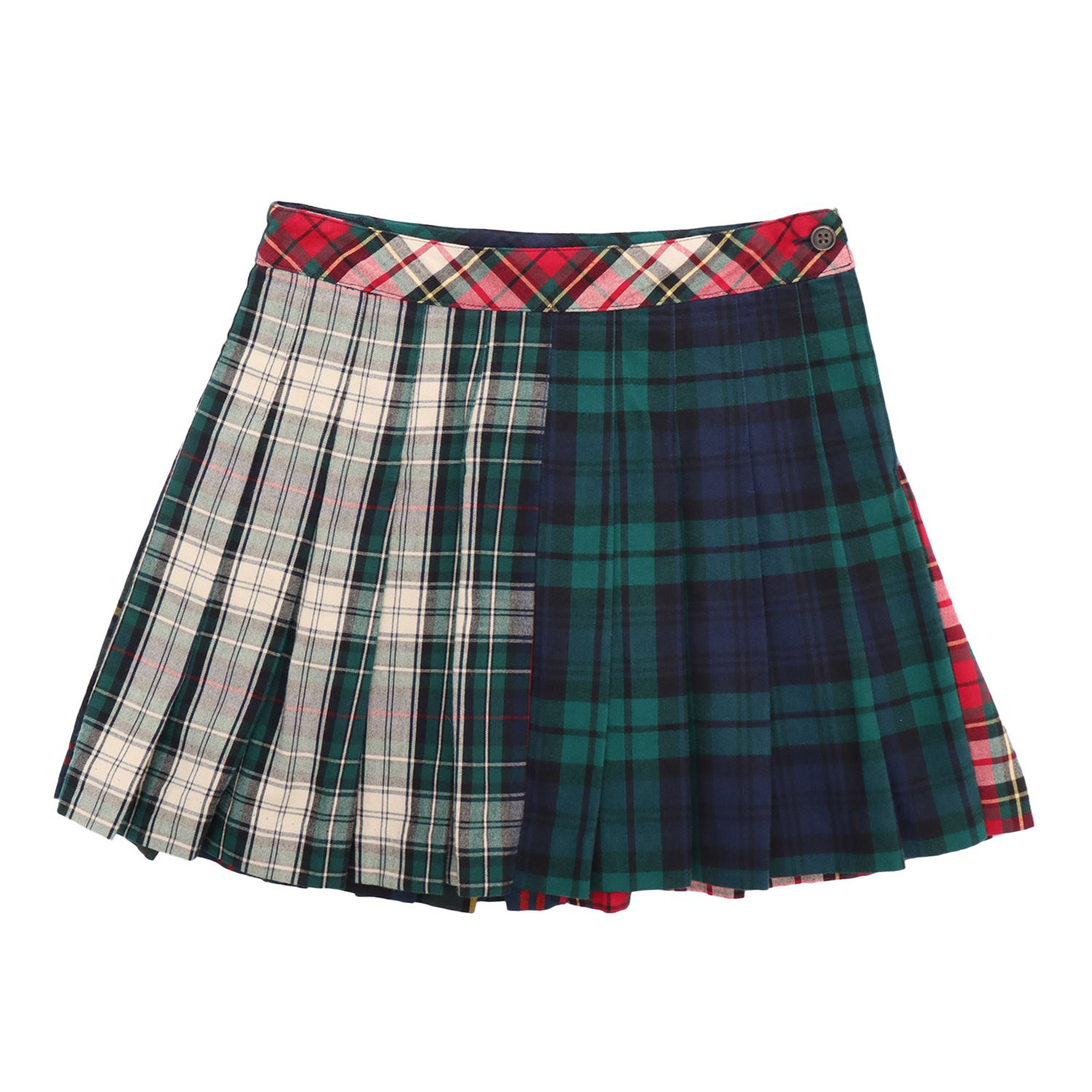 Ralph Lauren Kids' Scottish Kilt Skirt In Verde