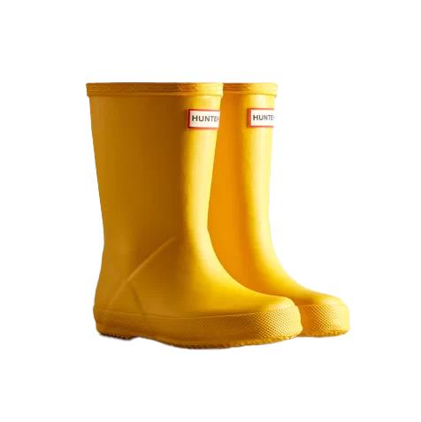 Hunter Yellow Waterproof Boots In Giallo