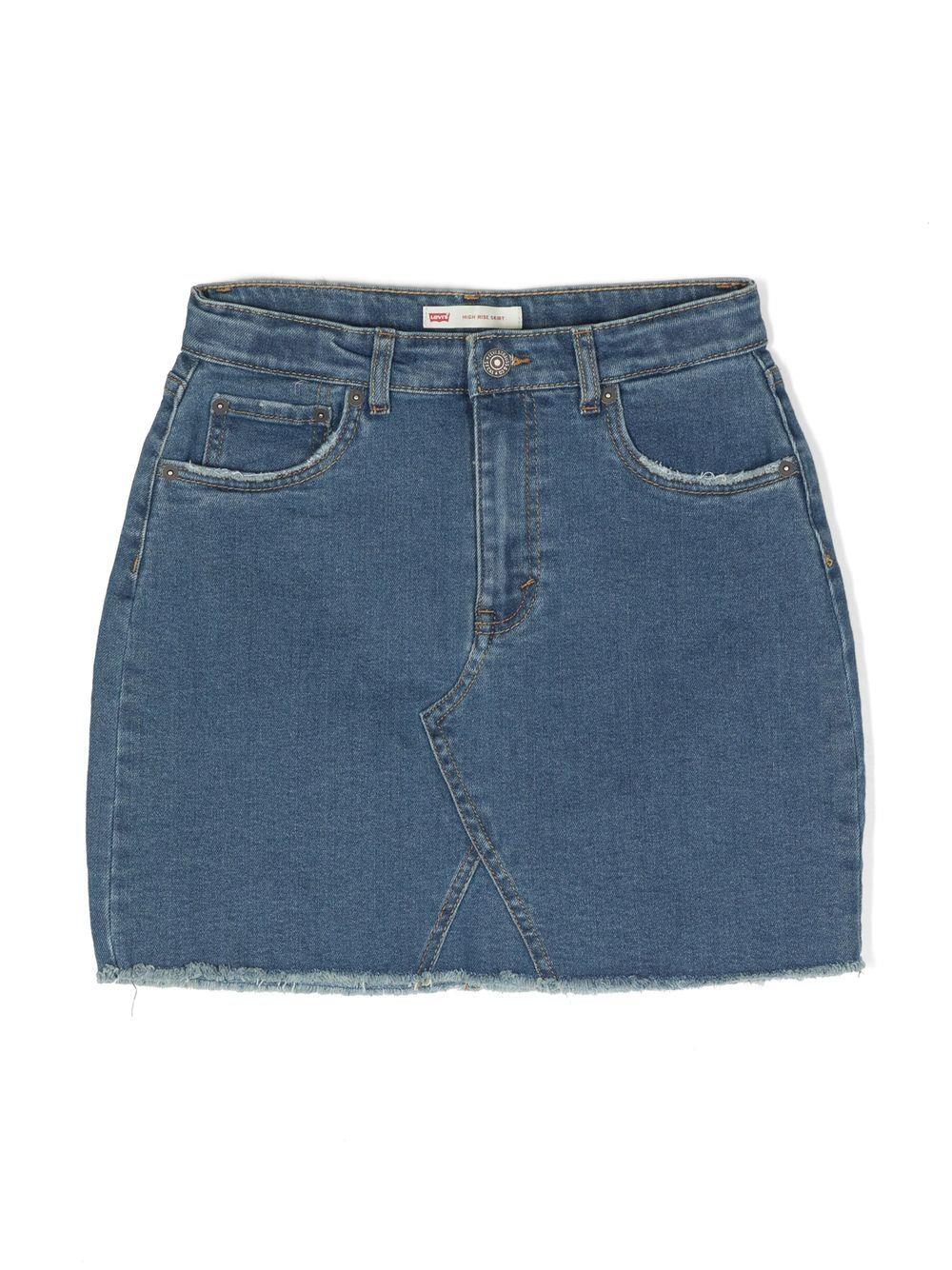 Levi&#039;s Kids' Five-pockets Denim Skirt In Jeans