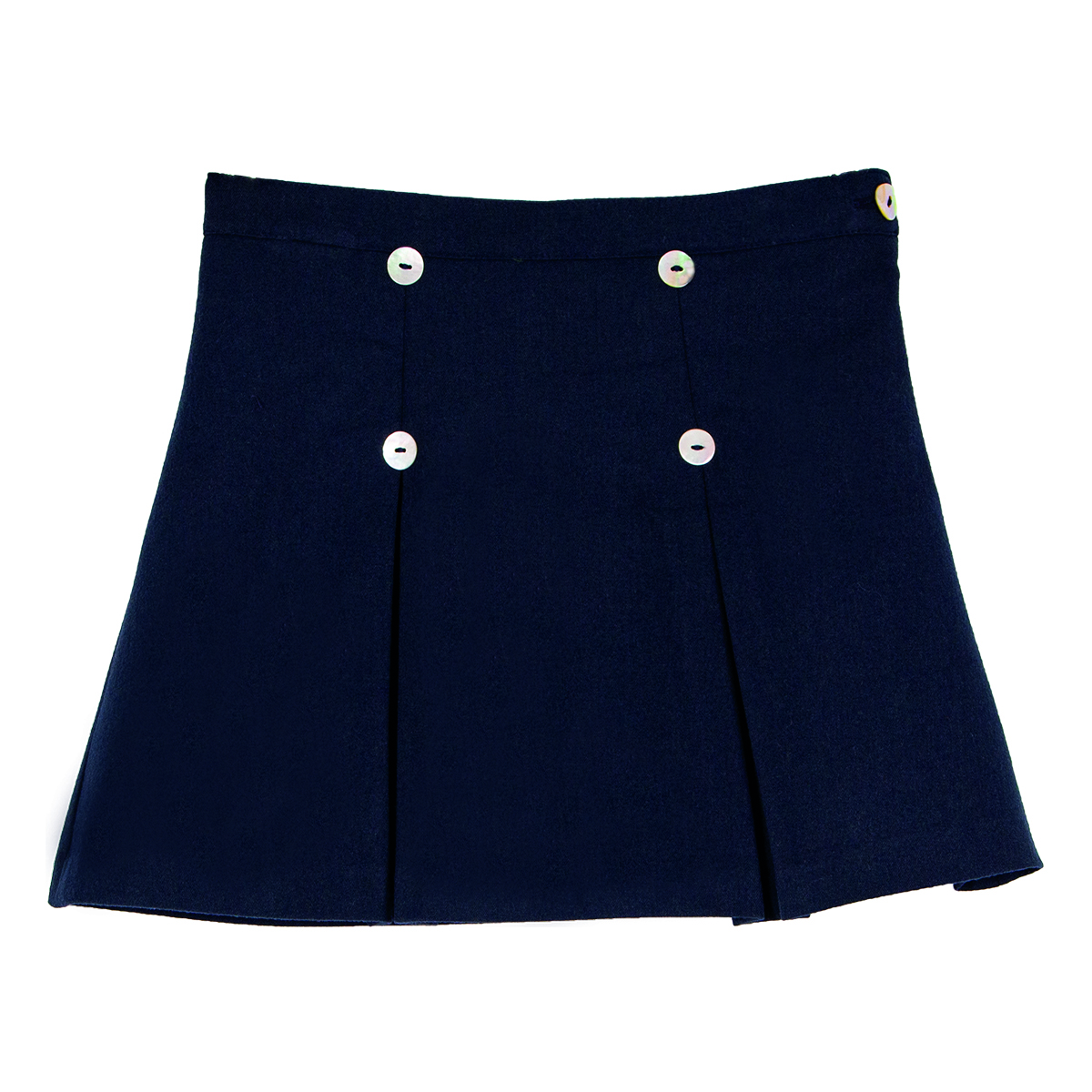 Siola Kids' Skirt With Decorative Buttons In Blu