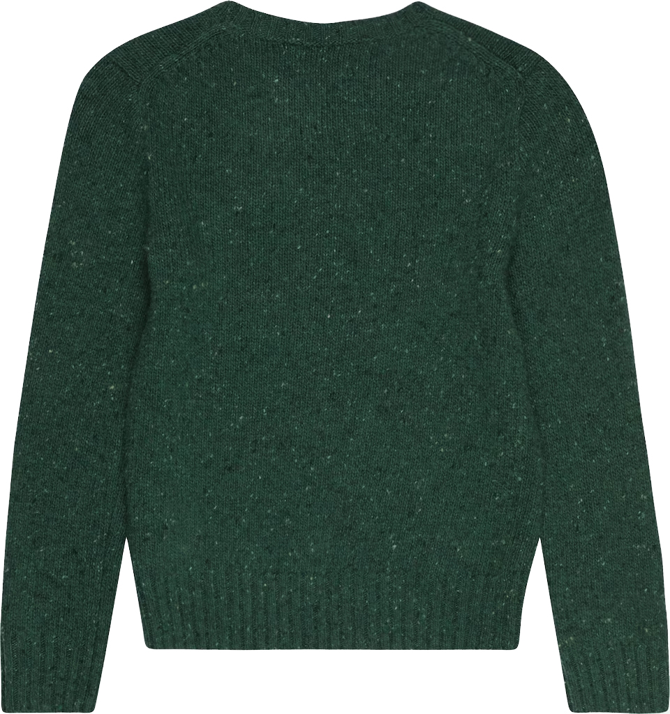 Shop Ralph Lauren Sweater With Yellow Logo In Verde