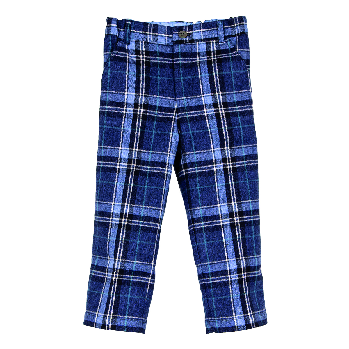 Siola Kids' Blue Checked Trousers