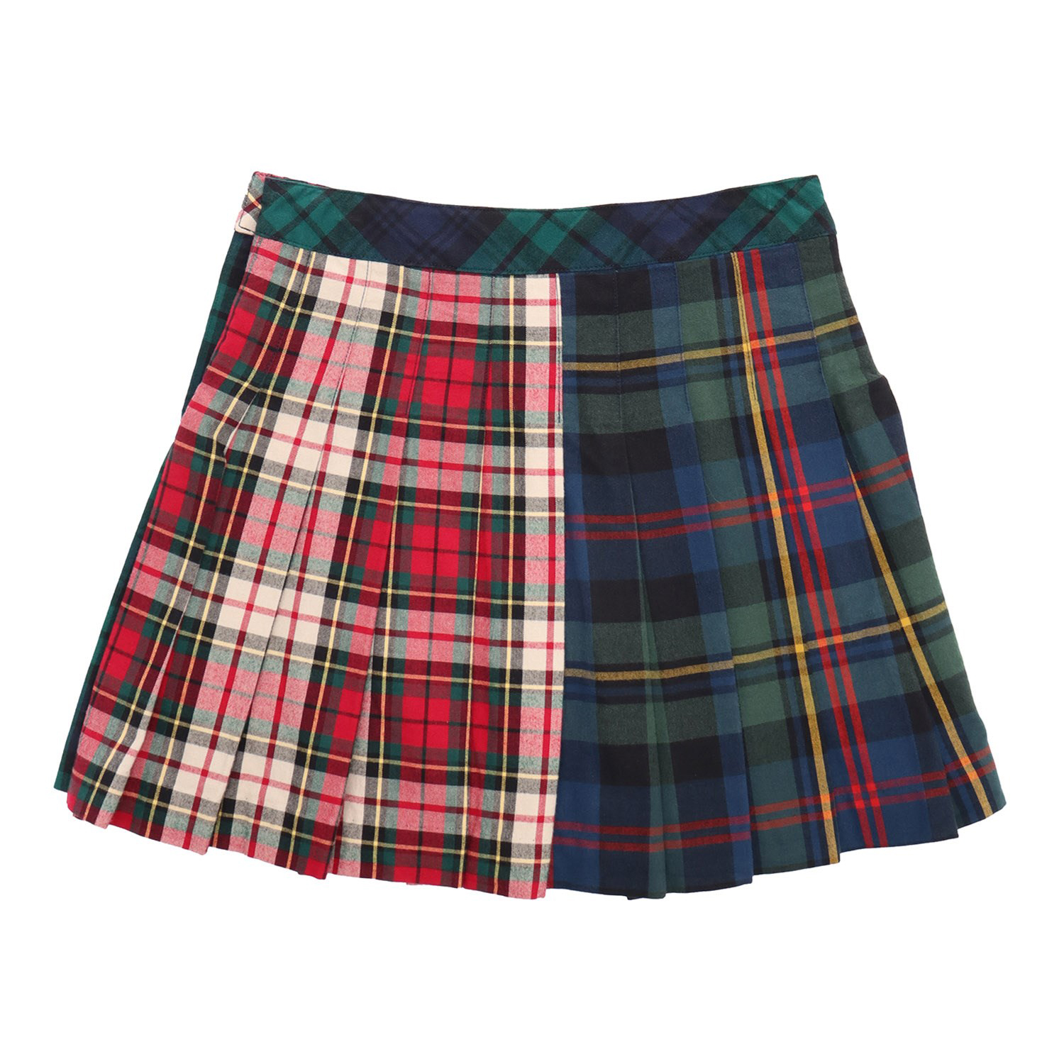 Shop Ralph Lauren Scottish Kilt Skirt In Verde