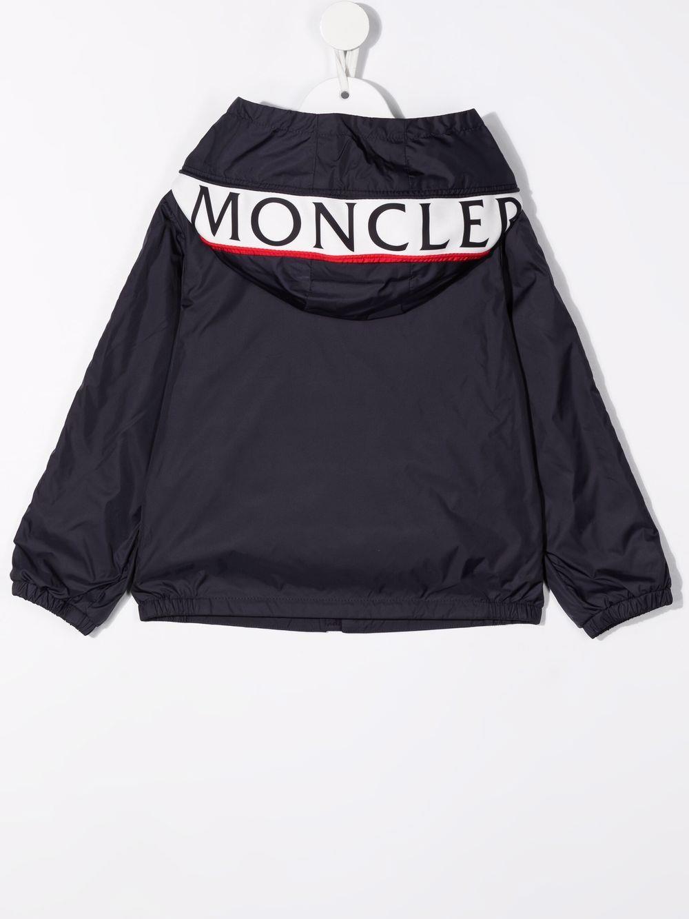 Shop Moncler Hattab Jacket In Blu