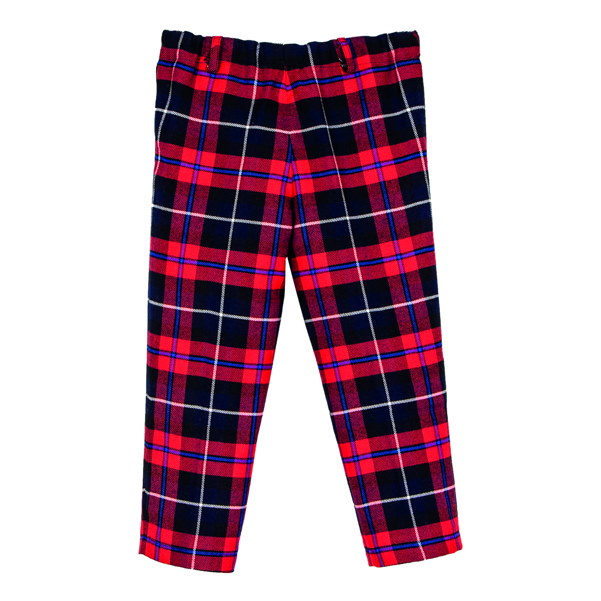 Shop Siola Checked Wool Trousers In Rosso