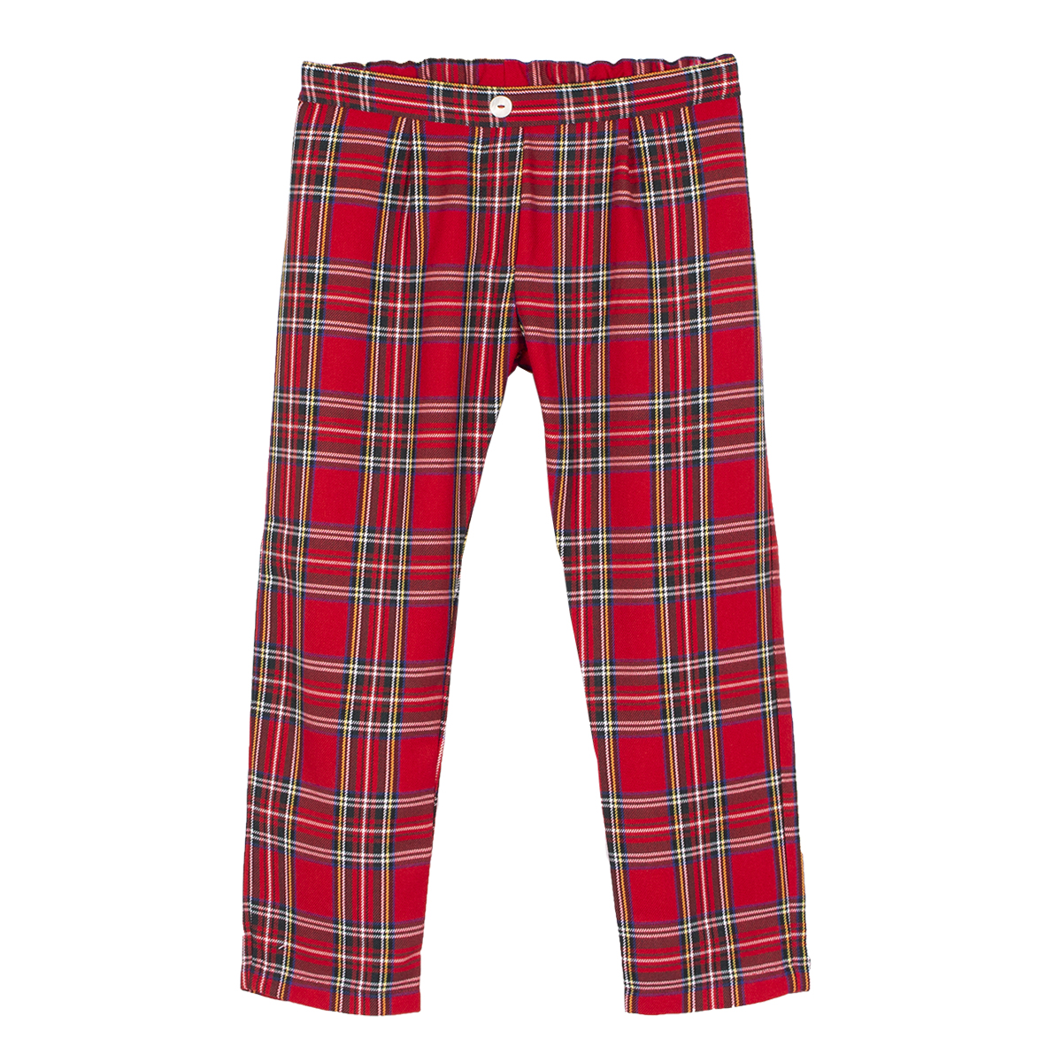 Shop Siola Trousers With Tartan Motif In Rosso