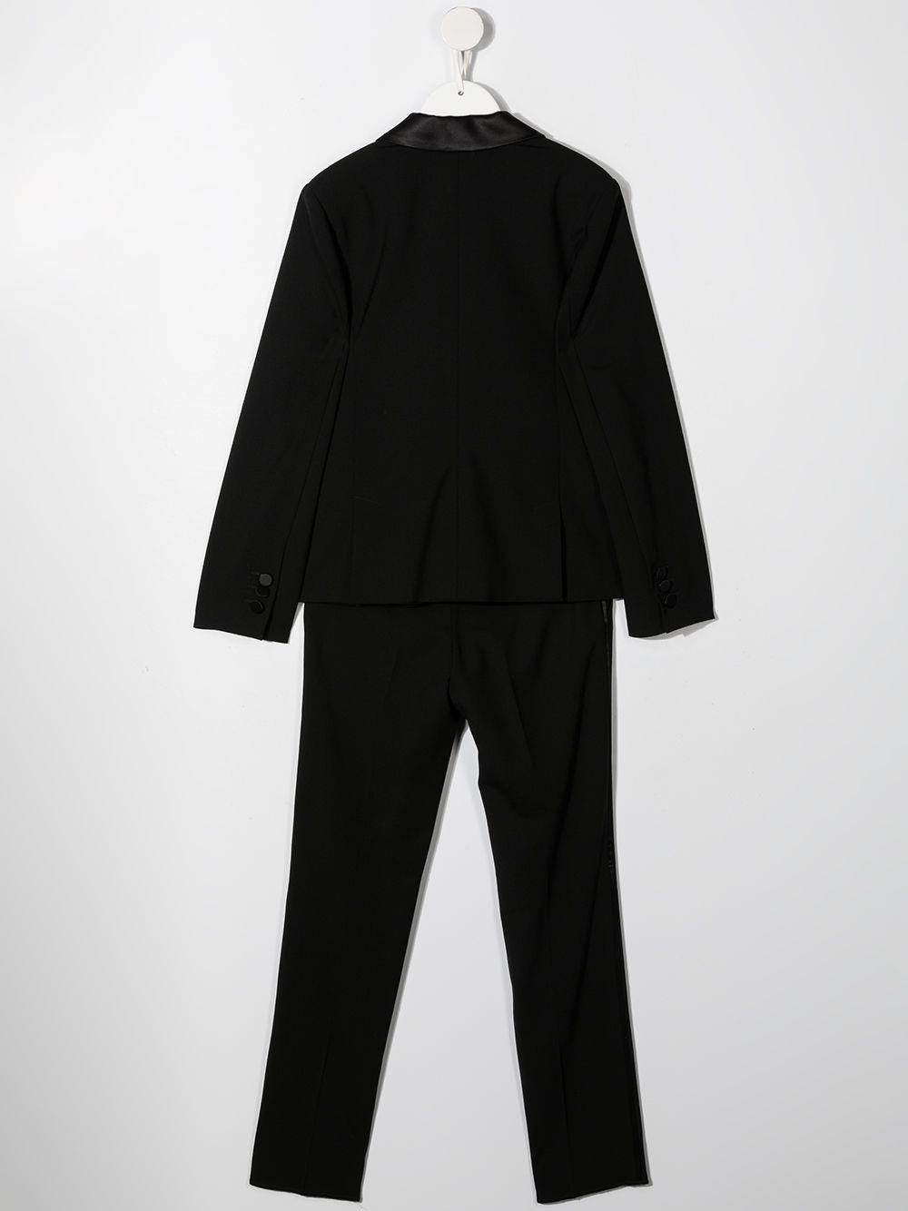 Shop Armani Junior Two-piece Suit In Nero
