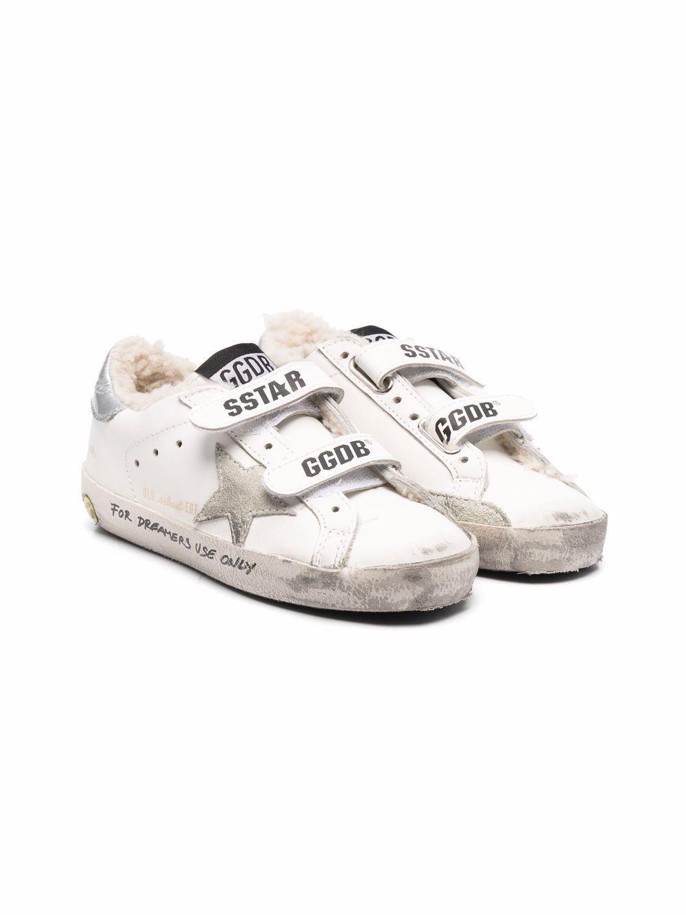 Golden Goose Kids' Sneakers With Plush Interior In Bianco
