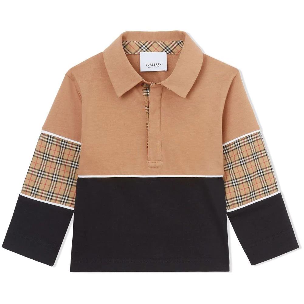 Shop Burberry Polo Vintage Check In Beige