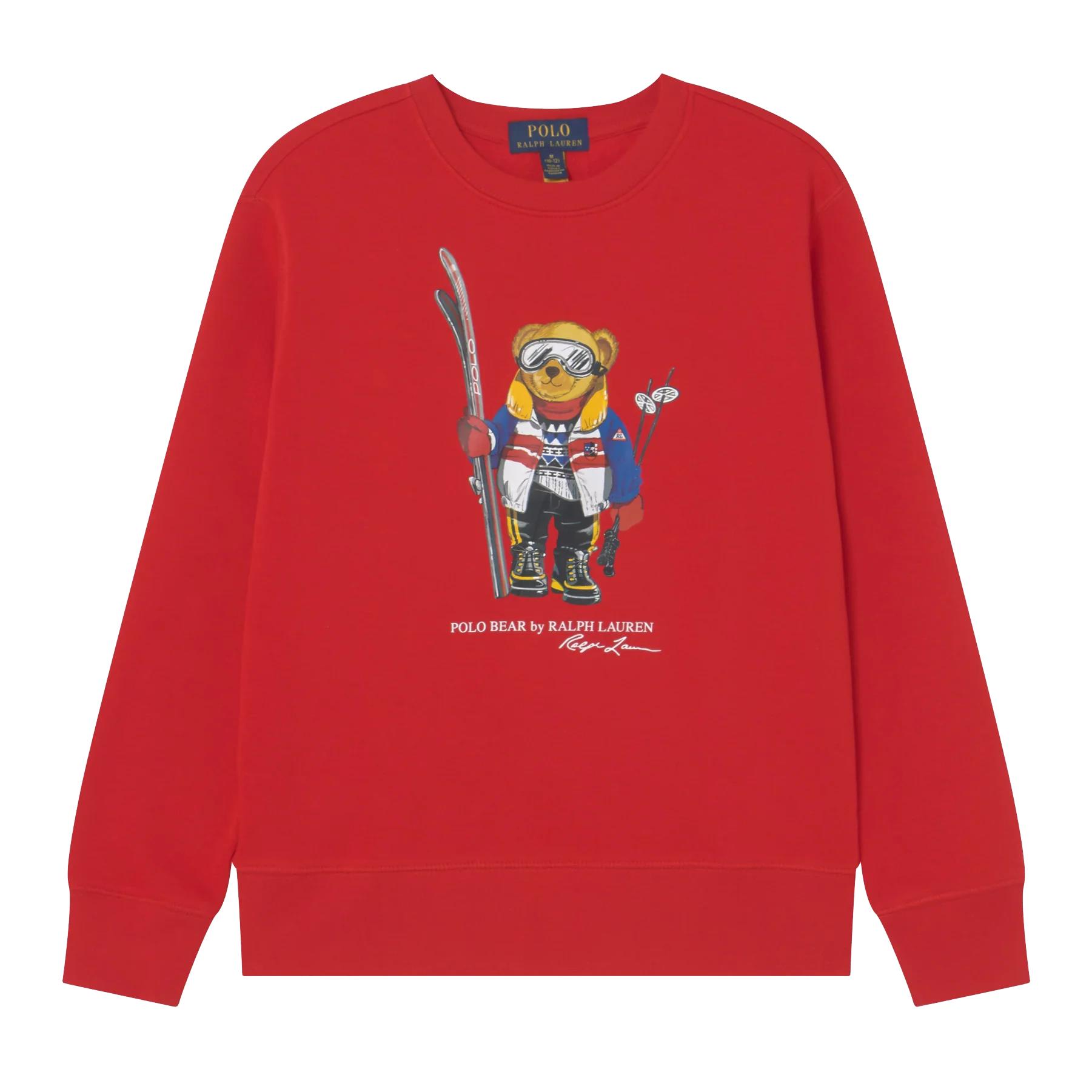 Ralph Lauren Babies' Sweatshirt With Front Logo In Rosso