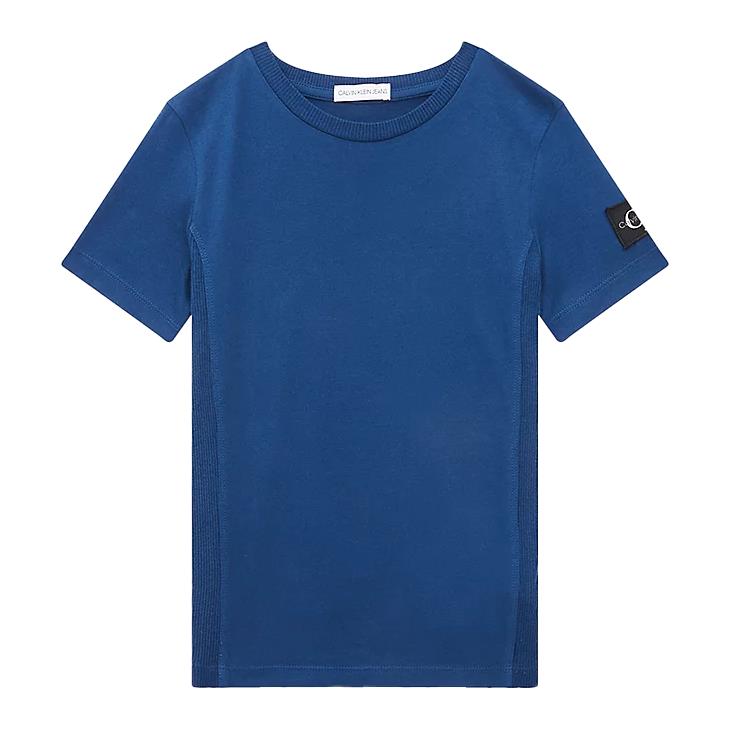 Calvin Klein Junior Kids' T-shirt Maniche Corte In Blu