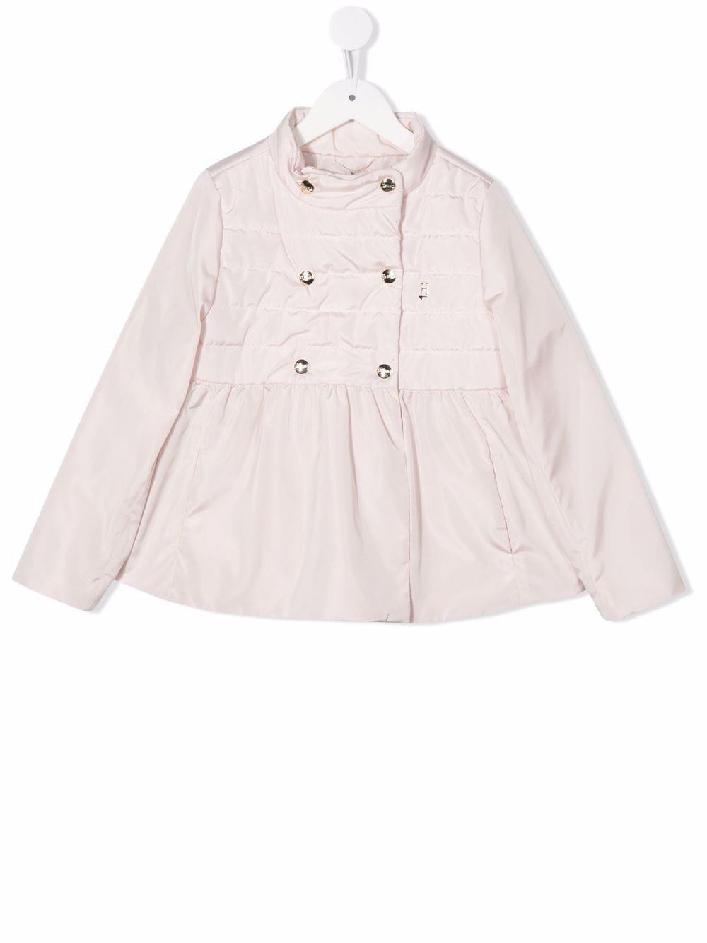 Shop Herno Double-breasted Jacket In Rosa