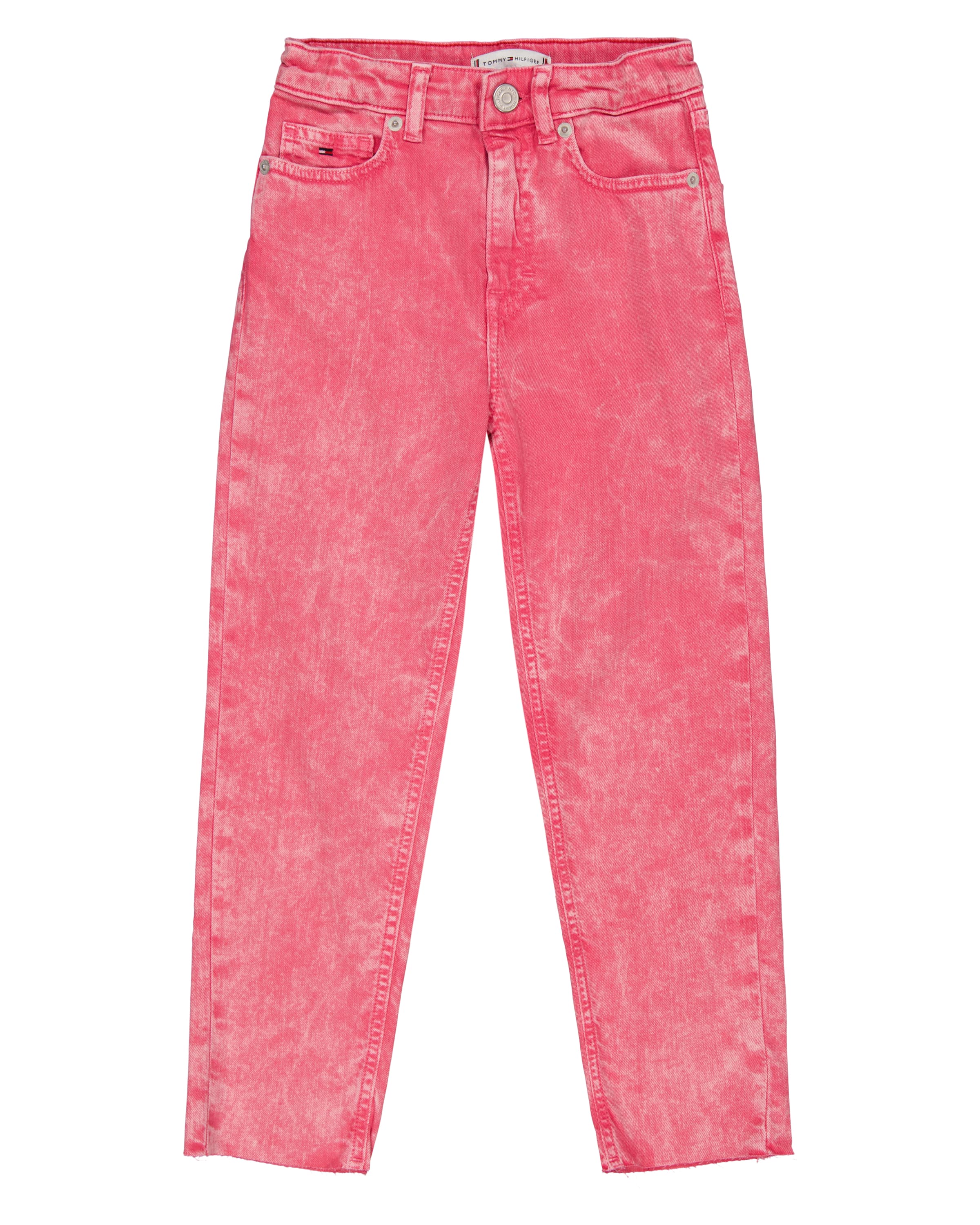 Tommy Hilfiger Junior Kids' Five Pocket Pink Jeans In Rosa