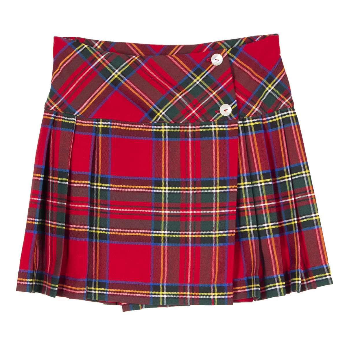 Siola Kids' Pleated Skirt In Rosso