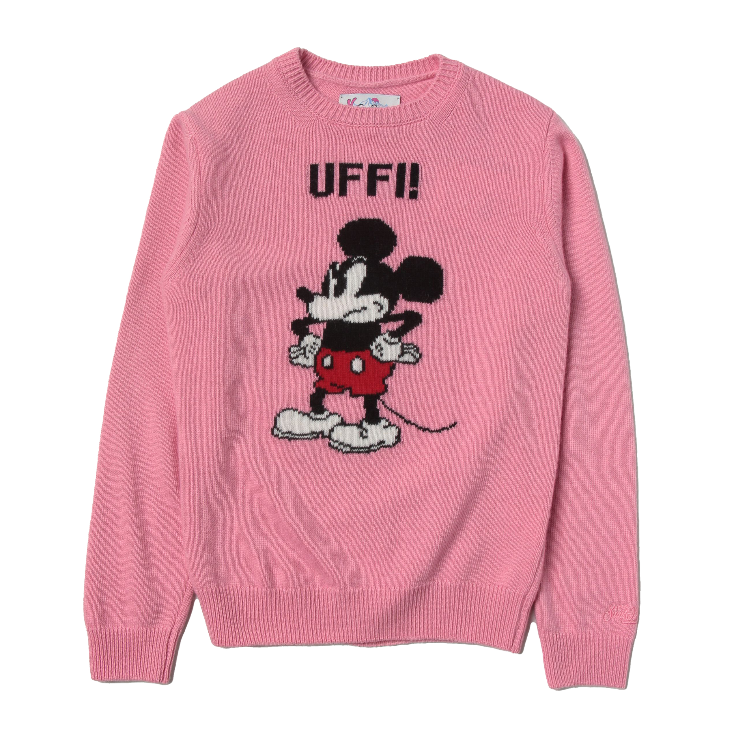 Mc 2 Saint Barth Kids' Princess Mickey Mouse Sweater In Rosa