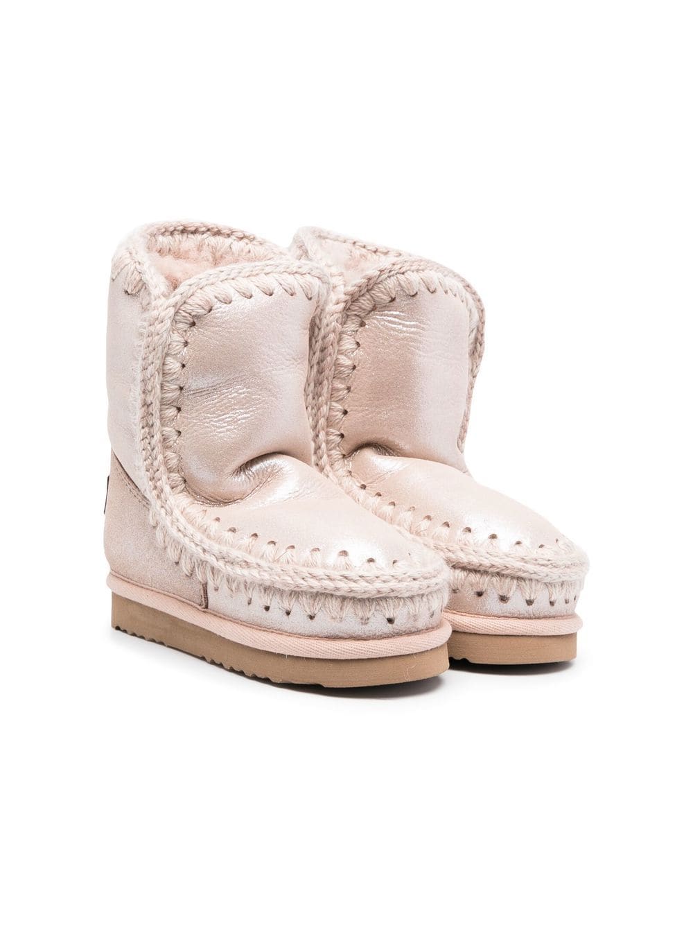 Mou Kids' Pink Eskimo Boots In Rosa