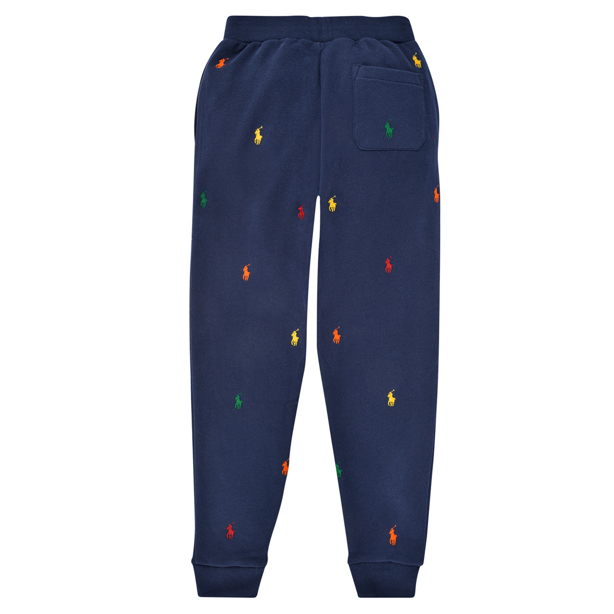 Shop Ralph Lauren Trousers With Allover Logos In Blu