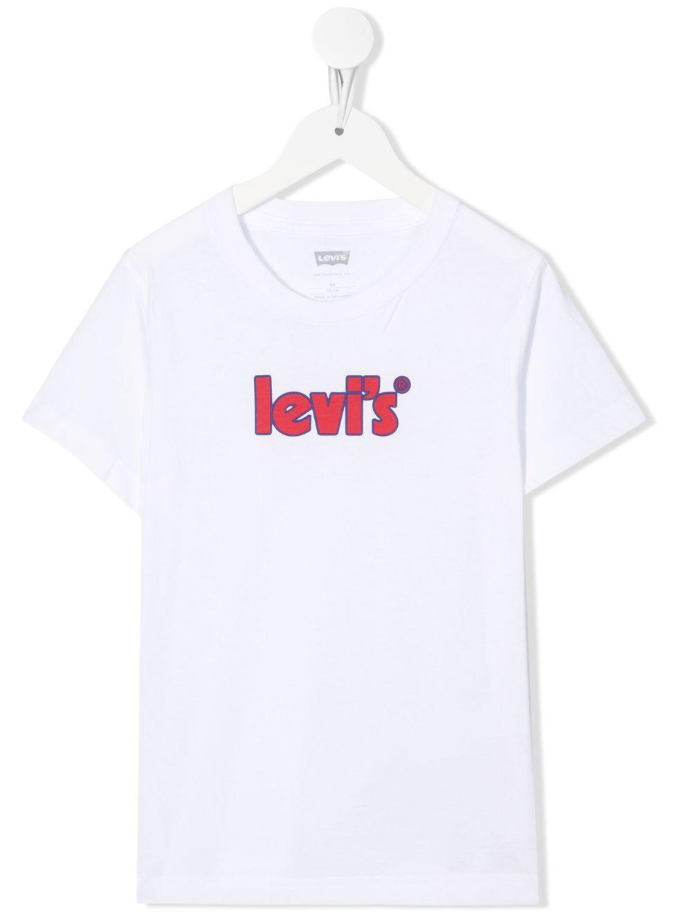 Levi&#039;s White T-shirt With Front Logo In Bianco