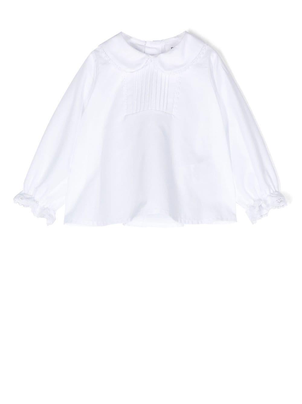 Shop Douuod Shirt With Back Fastening In Bianco