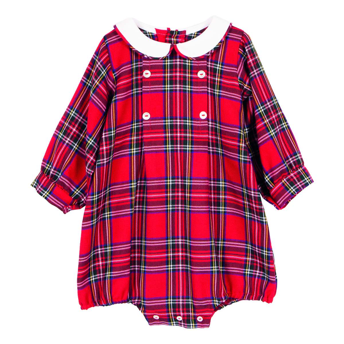 Siola Babies' Double-breasted Romper In Rosso