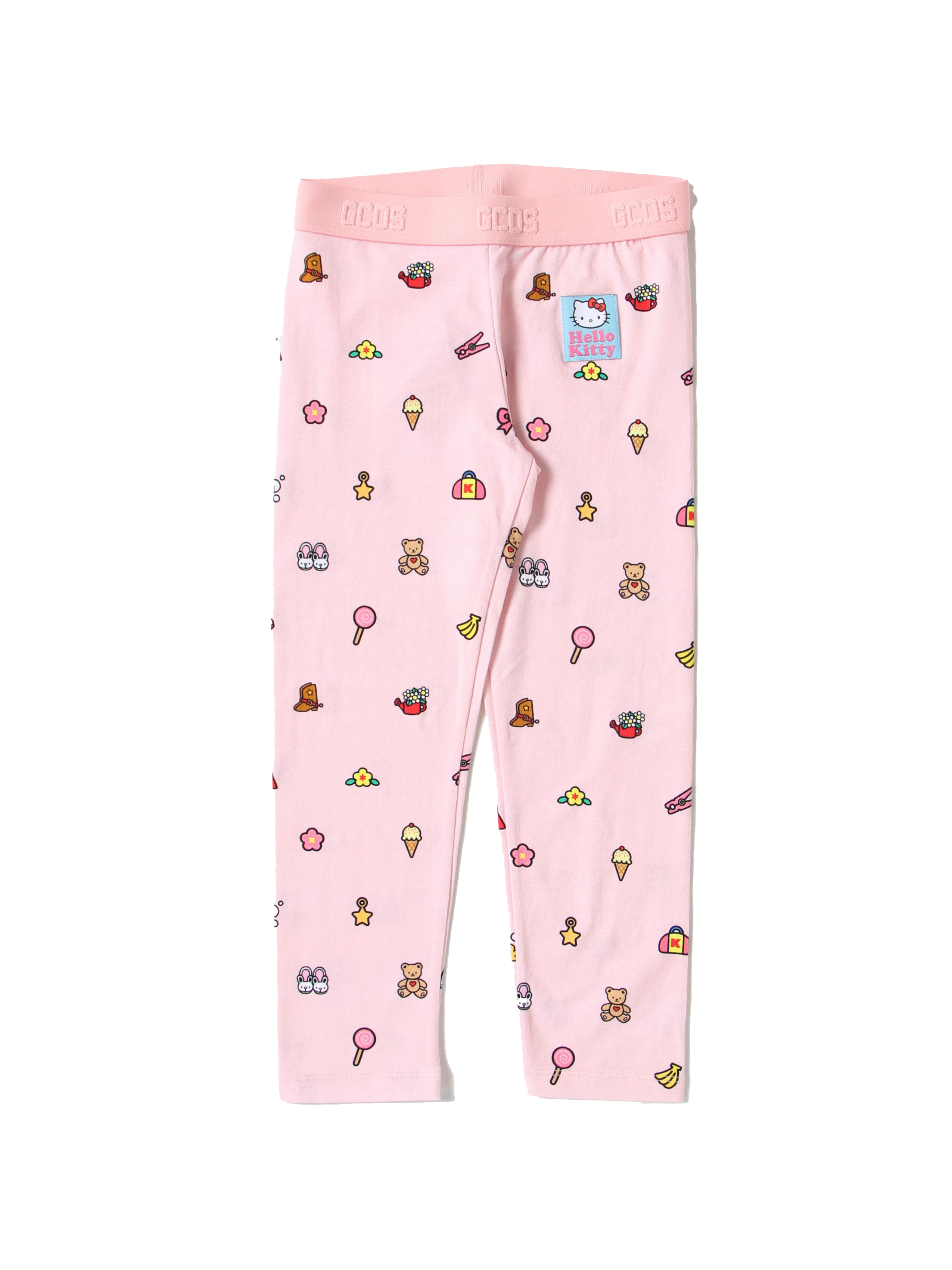 Kids Pink Hello Kitty Edition Leggings by GCDS Kids on Sale