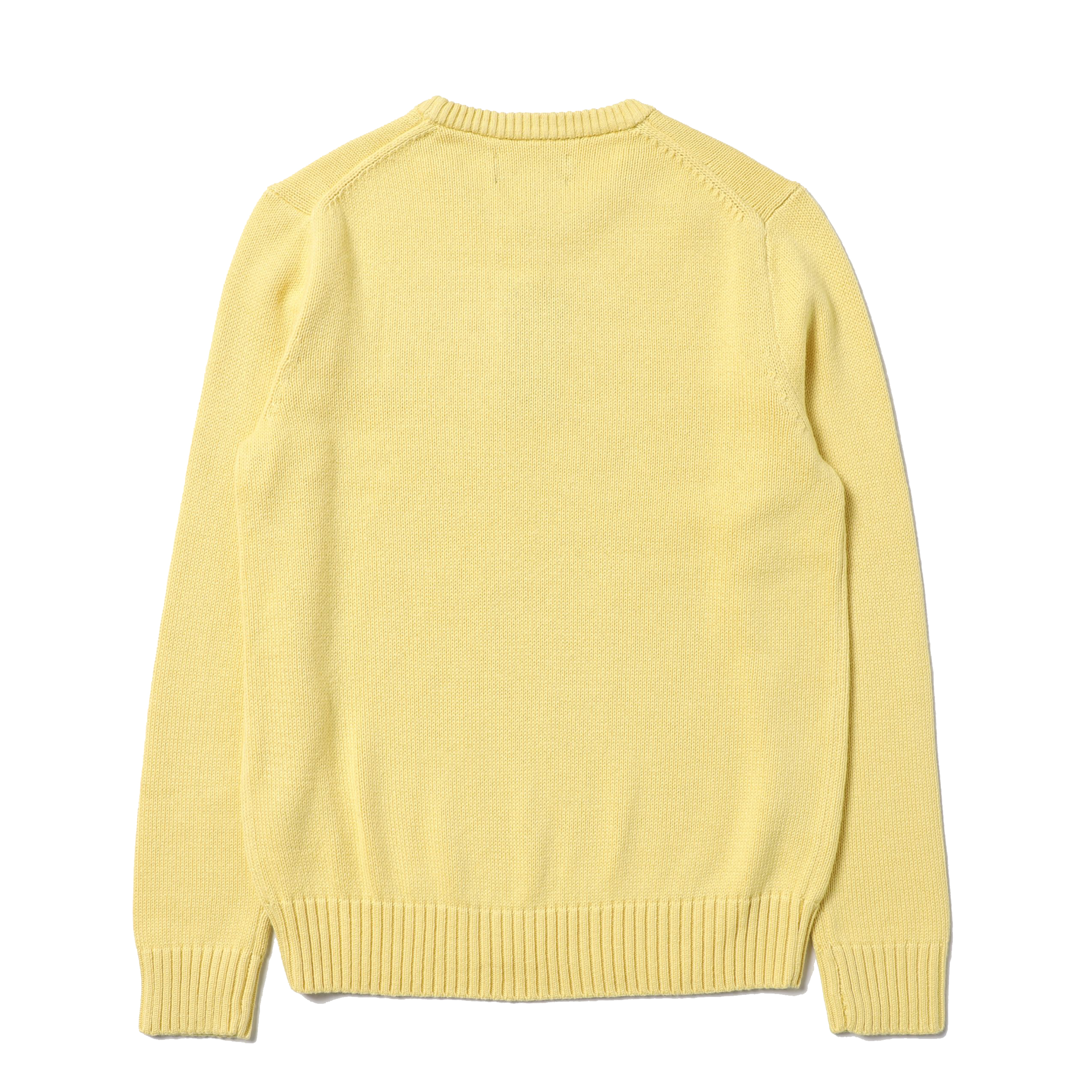 Shop Ralph Lauren Sweater With Embroidered Logo In Giallo