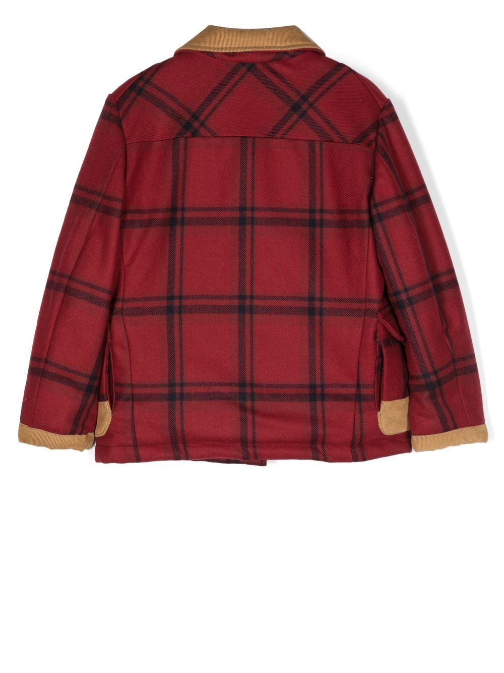 Shop Fay Junior Jacket With Hook Fastening In Rosso