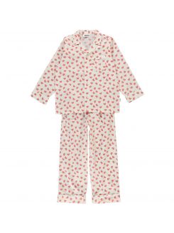 Deliziosa camicia da notte per bambine in pregiata mussola bianca Swiss Dot con cuciture rosa e piccoli bottoni di perle. Abbigliamento Abbigliamento bambina Pigiami e vestaglie Vestaglie 