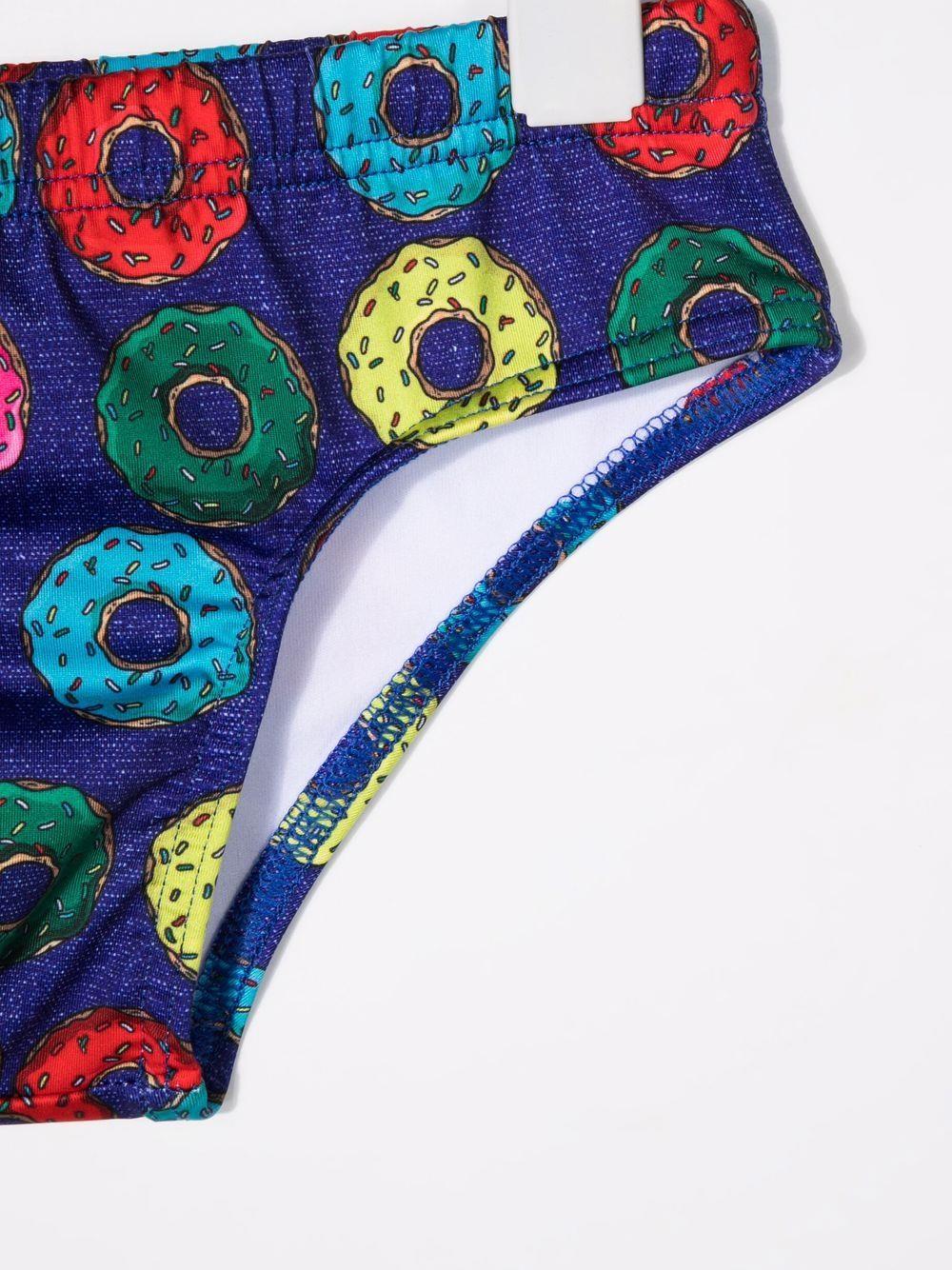 Shop Siola Swimming Briefs With Donuts In Blu