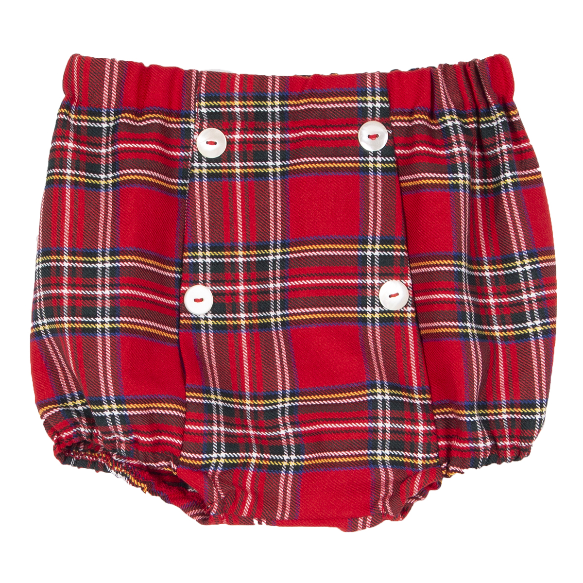 Siola Babies' Culotte With Tartan Pattern In Rosso