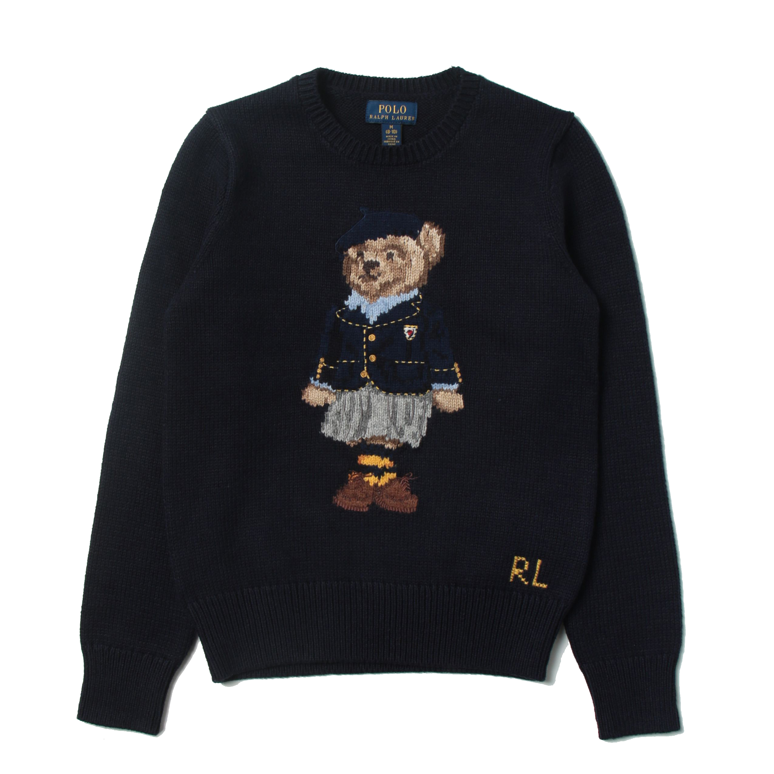 Ralph Lauren Kids' Teddy Girl Sweater In Blu
