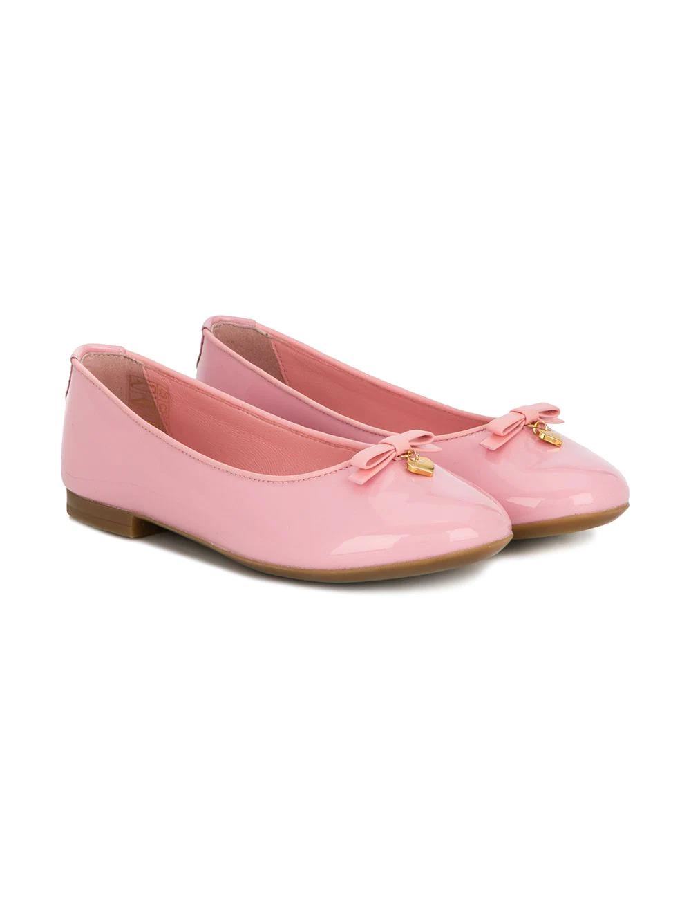 Shop Dolce & Gabbana Ballerinas With Charm In Rosa