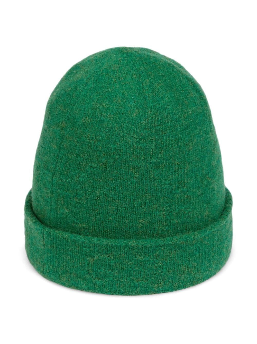 Shop Gucci Hat With Tone-on-tone Logos In Verde