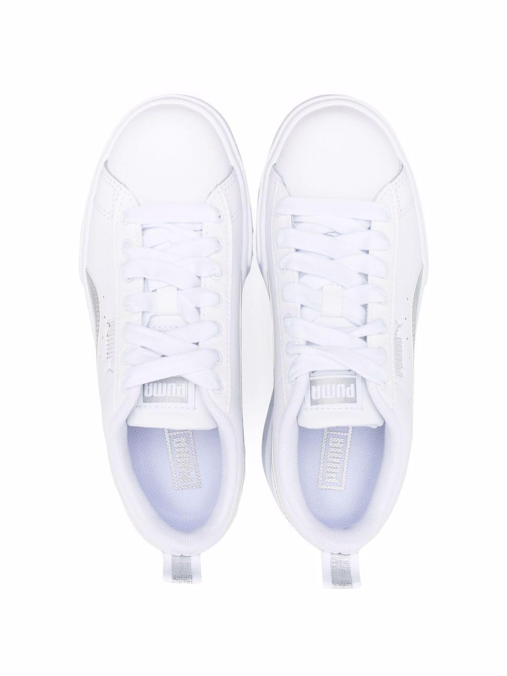 Shop Puma Sneakers Mayze Iridescent In Bianco