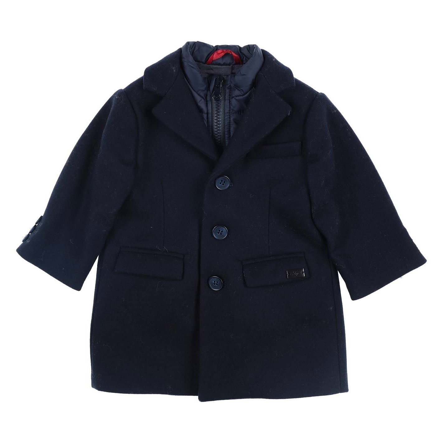 Fay Junior Kids' Coat With Double Fastening In Blu