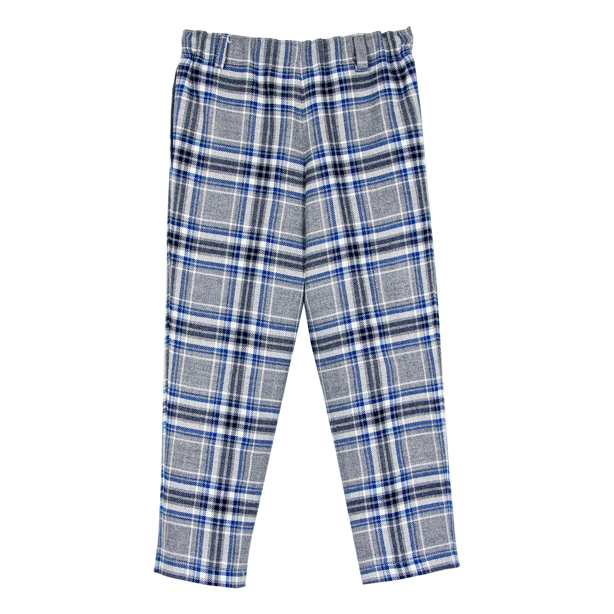 Shop Siola Checked Wool Trousers In Grigio